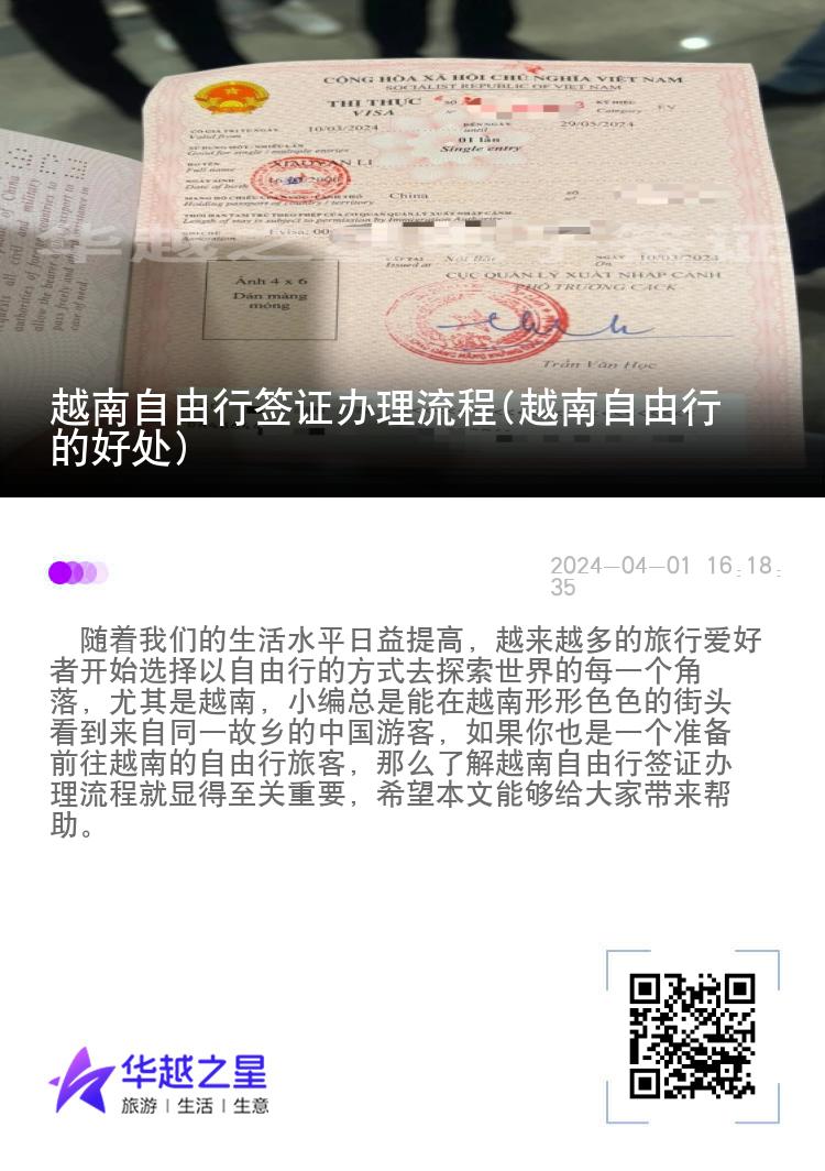 越南自由行簽證辦理流程(越南自由行的好處)