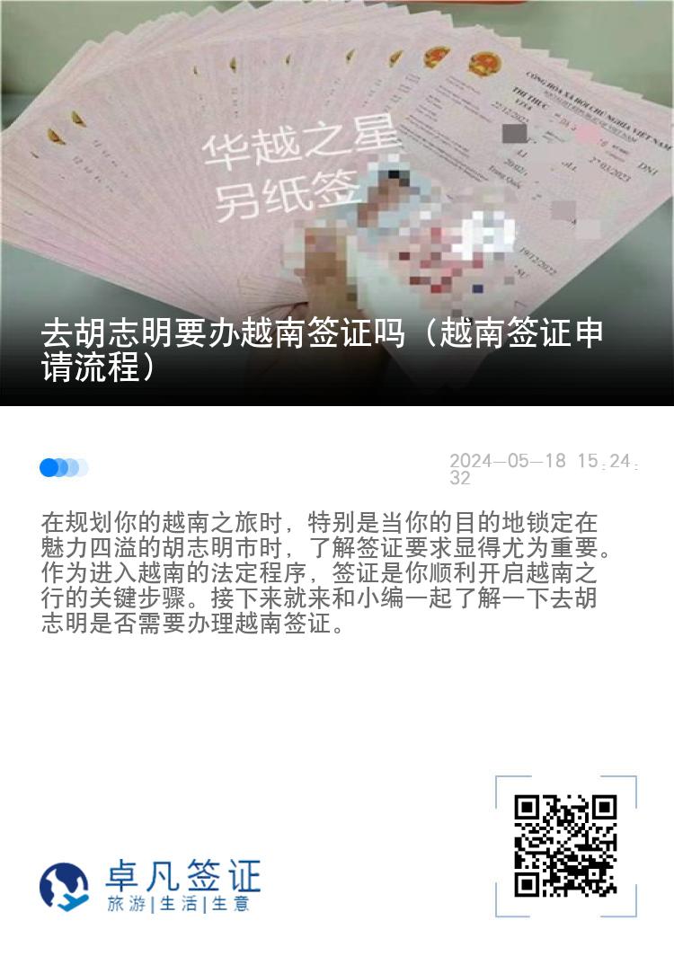 去胡志明要辦越南簽證嗎（越南簽證申請流程）