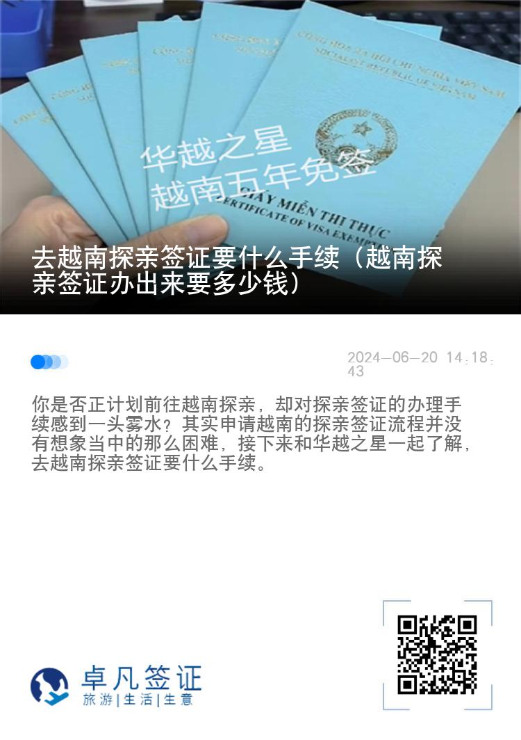 去越南探親簽證要什么手續(xù)（越南探親簽證辦出來要多少錢）