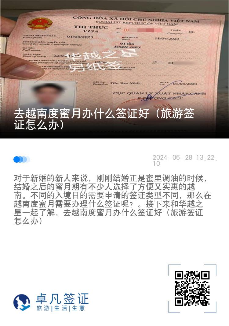 去越南度蜜月辦什么簽證好（旅游簽證怎么辦）