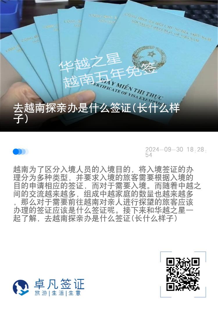 去越南探親辦是什么簽證(長(zhǎng)什么樣子)