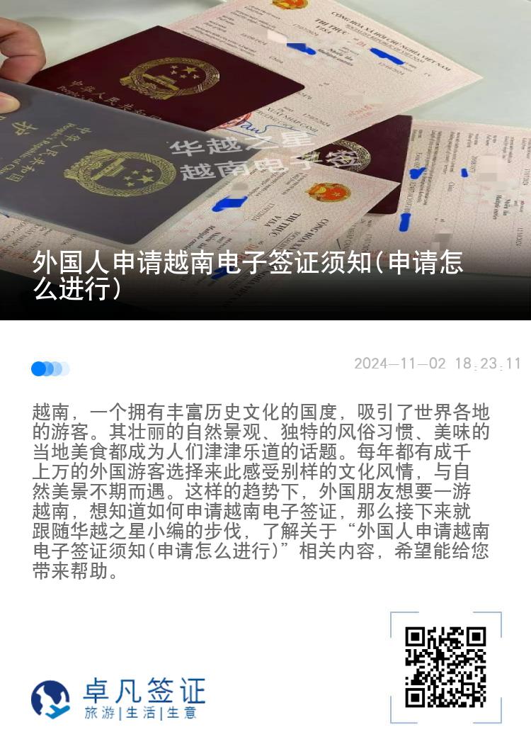 外國人申請越南電子簽證須知(申請怎么進行)