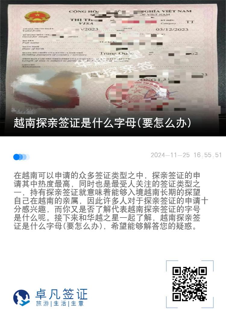 越南探親簽證是什么字母(要怎么辦)