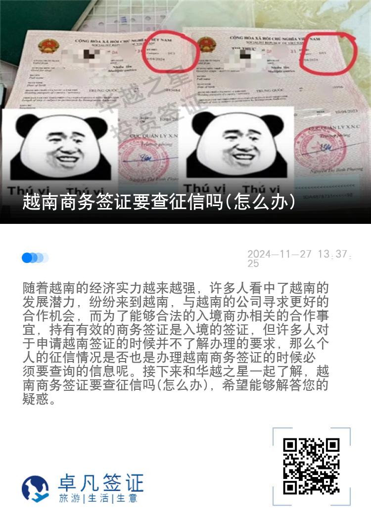越南商務(wù)簽證要查征信嗎(怎么辦)