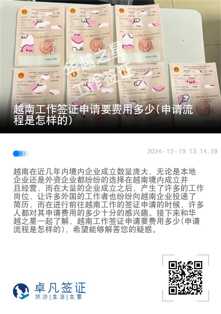 越南工作簽證申請(qǐng)要費(fèi)用多少(申請(qǐng)流程是怎樣的)